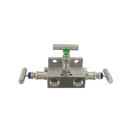 Dwyer Instruments Valve Block Manifold, Mltiplnr 3Vlv Manifold BBV-1M